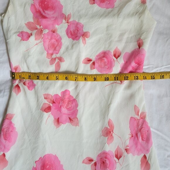 Fairweather Midi dress SMALL floral cowl neck long short with lining - Picture 7 of 12